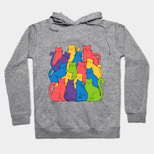 rainbow cats Hoodie